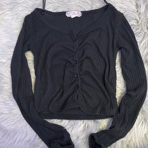 black button up shirt